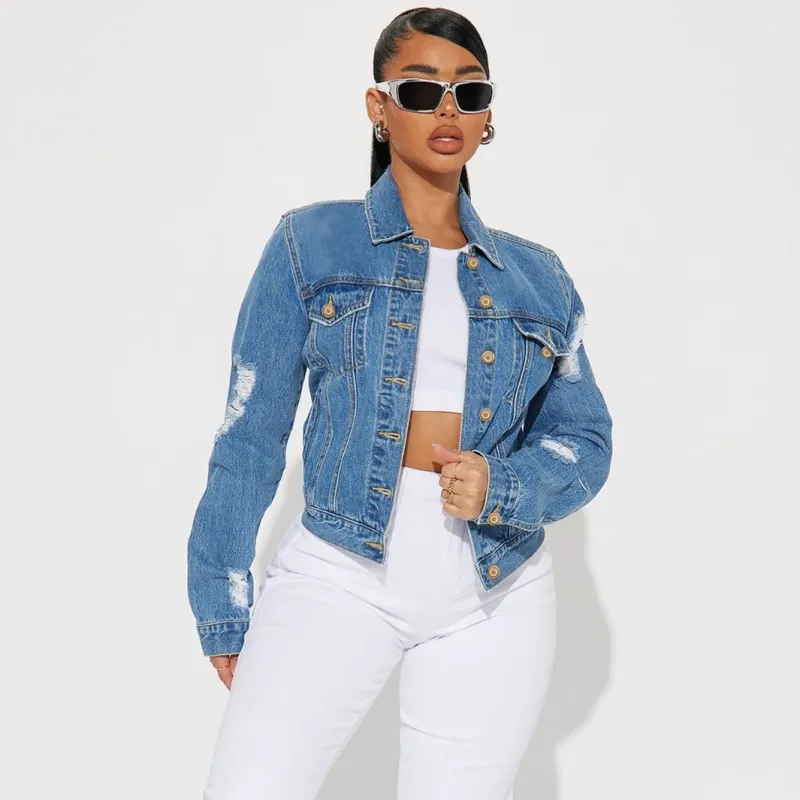 Women Casual Street Hipster Denim Jacket