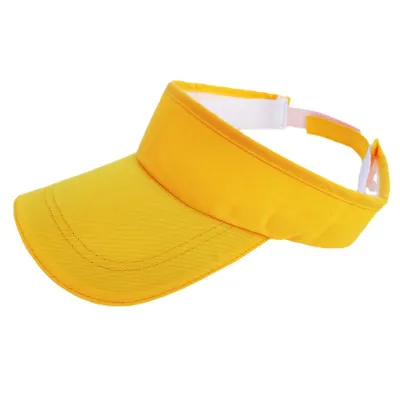 Polyester Cotton Empty Top Custom Cap Visor