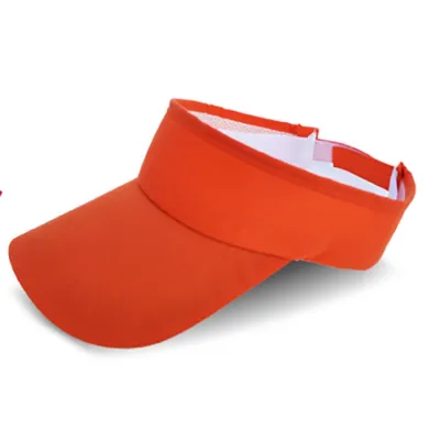 Polyester Cotton Empty Top Custom Cap Visor