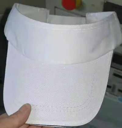 Polyester Cotton Empty Top Custom Cap Visor