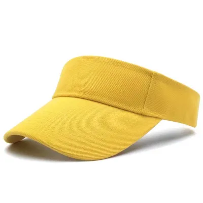 Summer Cotton Empty Top Advertising Printing Logo Custom Sun Hat Cap Visor