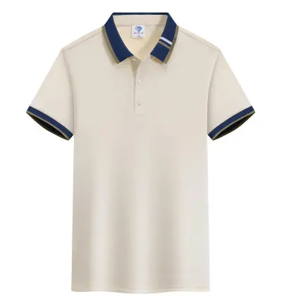 Contrast Color Vertical Stripe Polo Shirt Print Logo Custom Embroidered Shirt