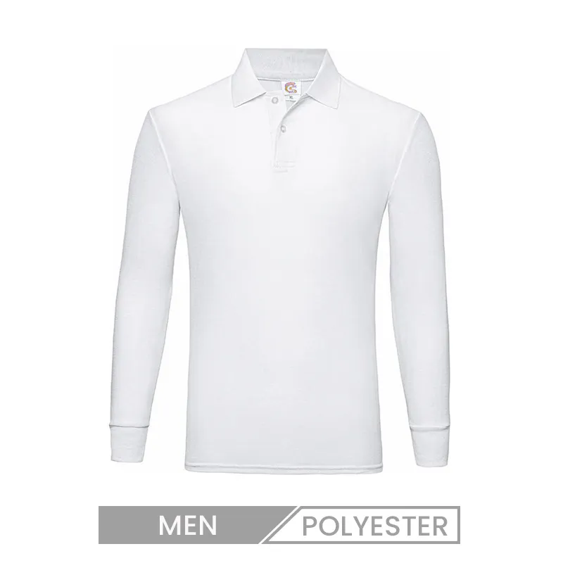 Men Custom Long Sleeve Lapel Polo Shirt