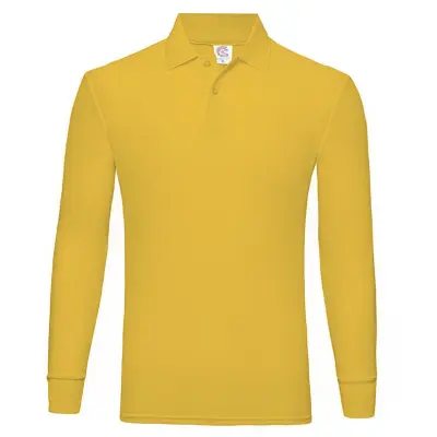 Men Custom Long Sleeve Lapel Polo Shirt