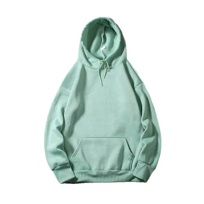 Custom Logo Unisex Casual Loose Solid Color Pullover Hoodie