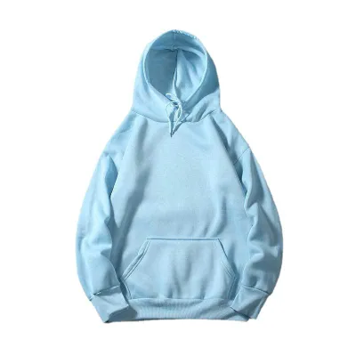 Custom Logo Unisex Casual Loose Solid Color Pullover Hoodie