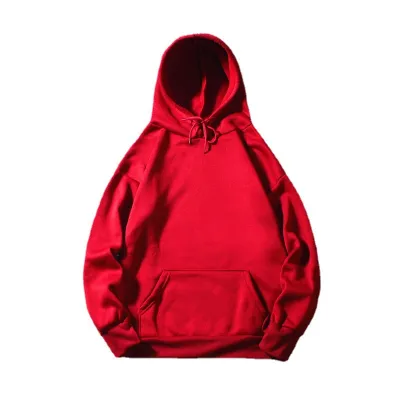 Custom Logo Unisex Casual Loose Solid Color Pullover Hoodie