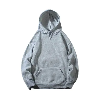 Custom Logo Unisex Casual Loose Solid Color Pullover Hoodie