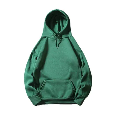 Custom Logo Unisex Casual Loose Solid Color Pullover Hoodie
