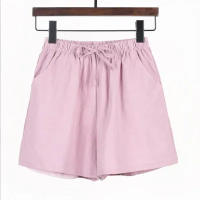 Summer Women Casual Loose Wide-Leg Shorts