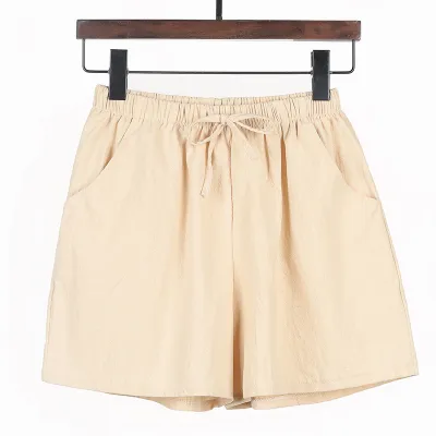 Summer Women Casual Loose Wide-Leg Shorts