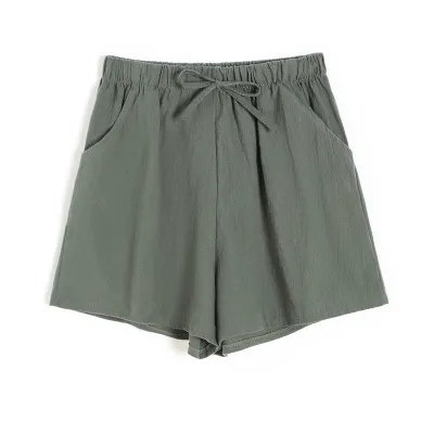 Summer Women Casual Loose Wide-Leg Shorts