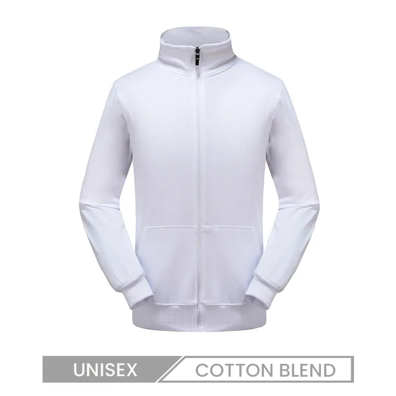 Custom Logo Unisex Casual Zipper Stand Collar Sweatshirts