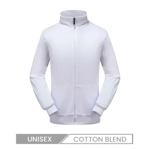 Custom Logo Unisex Casual Zipper Stand Collar Sweatshirts