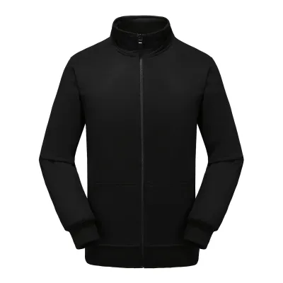 Custom Logo Unisex Casual Zipper Stand Collar Sweatshirts