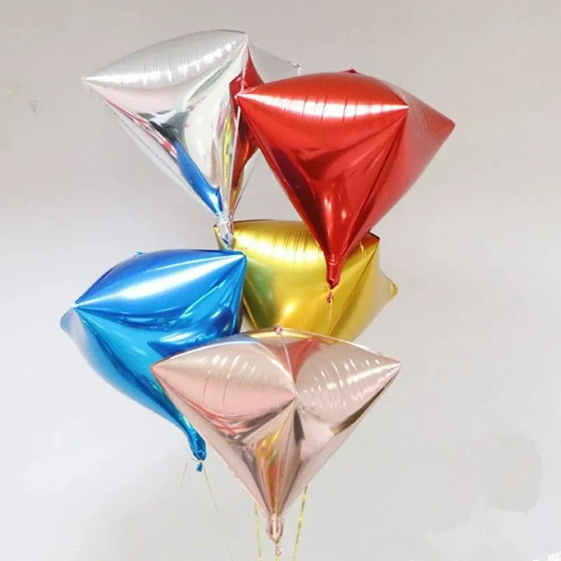 24 Inch Diamond Four Sides Aluminum Film Balloon Wedding Party Decoration