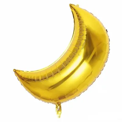 32 Inch Moon Aluminum Film Balloon Festival Party Venue Decoration