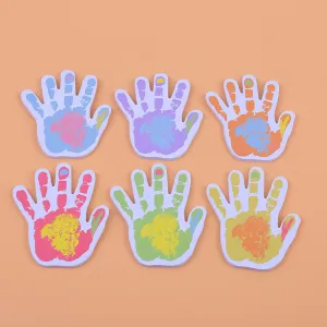 Simple Fluorescent Shaped Cute Palm Post-It Note