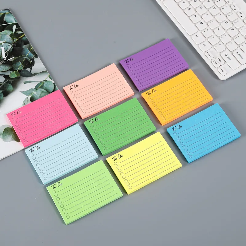 Simple Fluorescent Multicolor Learning Office Post-It Notes 100 Sheets