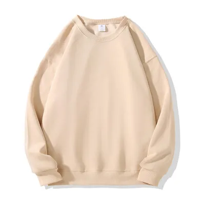 Custom Logo Women Men Unisex Casual Solid Color Sweatshirts