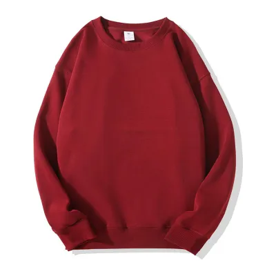 Custom Logo Women Men Unisex Casual Solid Color Sweatshirts