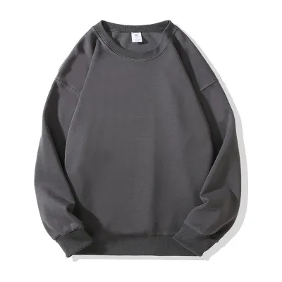 Custom Logo Women Men Unisex Casual Solid Color Sweatshirts