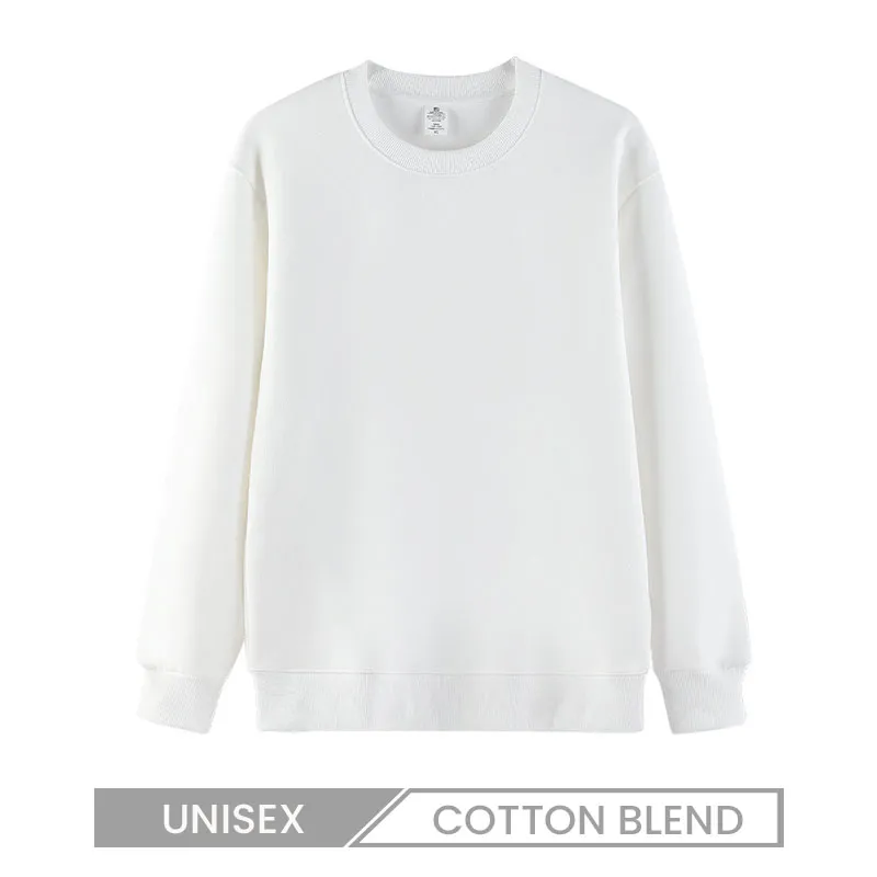 Custom Logo Unisex Casual Solid Color Pullover Sweatshirts