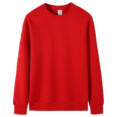 Custom Logo Unisex Casual Solid Color Pullover Sweatshirts