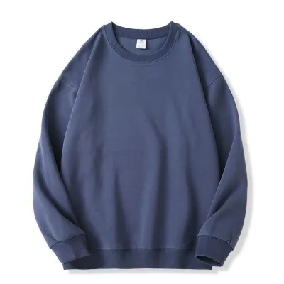 Custom Logo Unisex Casual Solid Color Pullover Sweatshirts