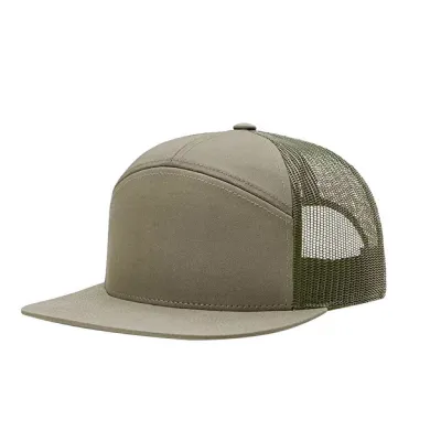 Custom Baseball Cap Flat Mesh Print Logo Solid Color Hat