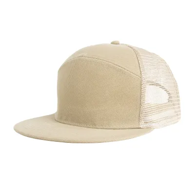 Custom Baseball Cap Flat Mesh Print Logo Solid Color Hat