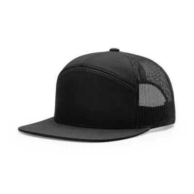 Custom Baseball Cap Flat Mesh Print Logo Solid Color Hat