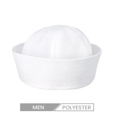 Custom Popeye Cap White Curl Sailor Navy Cap