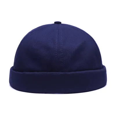 Spring And Summer Sailor Hat Beanie-Turned-Landlord Hat Vintage Melon Hat Solid Color Cotton Yuppie Hat Custom