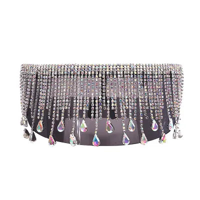Colorful Rhinestone Personalized Unisex Large-Frame Sunglasses