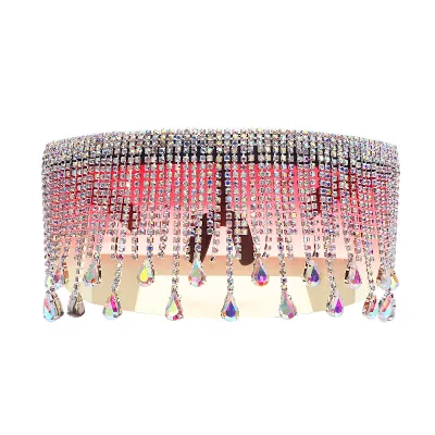 Colorful Rhinestone Personalized Unisex Large-Frame Sunglasses