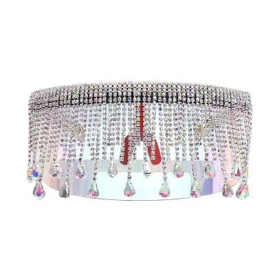Colorful Rhinestone Personalized Unisex Large-Frame Sunglasses