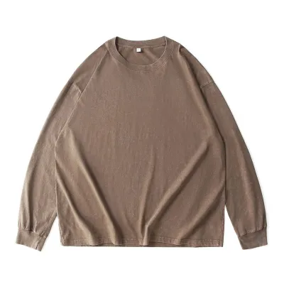 Custom Logo Women Casual Retro Pullover Sweatshirt