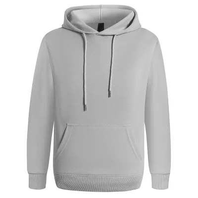 Custom Logo 300g Heavyweight Casual Solid Color Pullover Hoodie for Men and Women