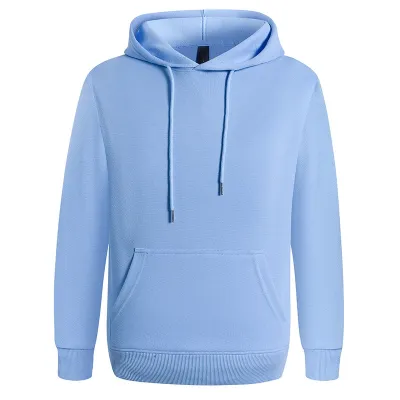 Custom Logo 300g Heavyweight Casual Solid Color Pullover Hoodie for Men and Women