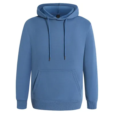 Custom Logo 300g Heavyweight Casual Solid Color Pullover Hoodie for Men and Women