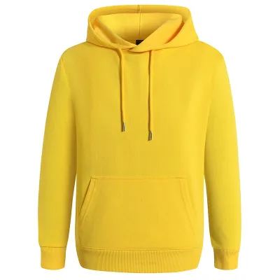 Custom Logo 300g Heavyweight Casual Solid Color Pullover Hoodie for Men and Women