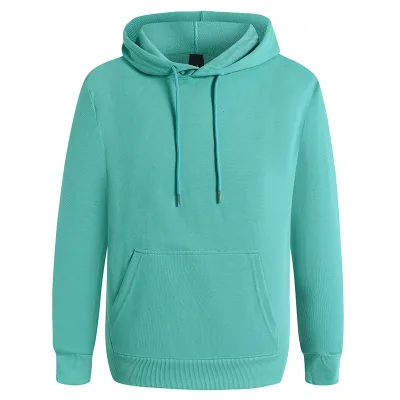 Custom Logo 300g Heavyweight Casual Solid Color Pullover Hoodie for Men and Women