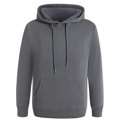 Custom Logo 300g Heavyweight Casual Solid Color Pullover Hoodie for Men and Women