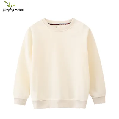 Custom Logo Children Casual Solid Color Crewneck Sweatshirt