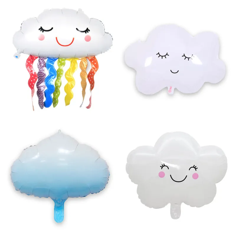 Clouds Rainbow Smile Tassel Aluminum Film Balloon Party Venue Decoration