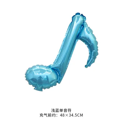 Creative Minimalist Party Venue Layout 16 Inch Double Note Aluminum Balloon 50-Bag