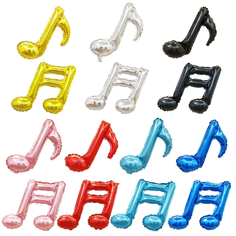 Creative Minimalist Party Venue Layout 16 Inch Double Note Aluminum Balloon 50-Bag