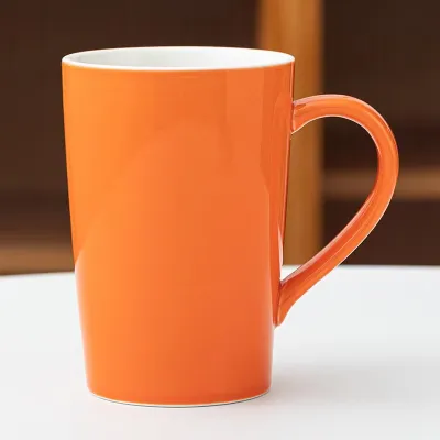 15 oz. Custom Logo Simple Large Capacity Color Glossy Coffee Mug