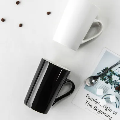 15 oz. Custom Logo Simple Large Capacity Color Glossy Coffee Mug